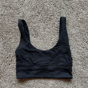 Lululemon Athletica Black Patterned Sports Bra